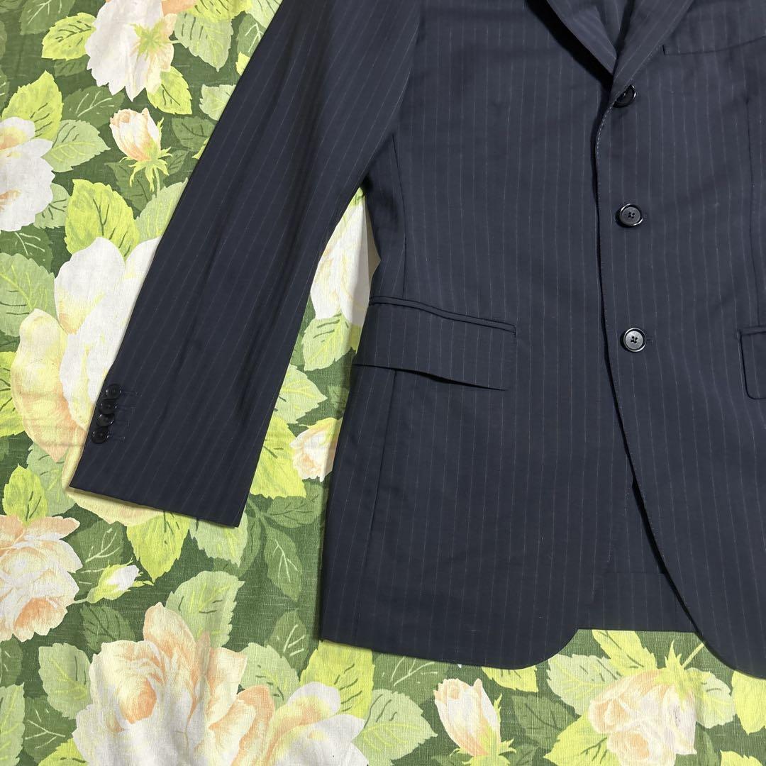 美品【値下げOK】BEAMS F セットアップ 46 8R ネイビー　日本製