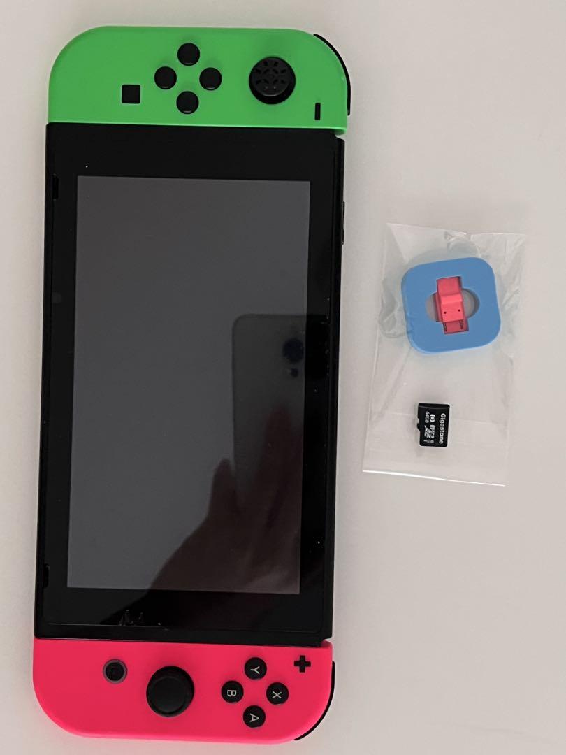 switch 本体 未対策機 +rcmジグ +joycon +sdカード64G