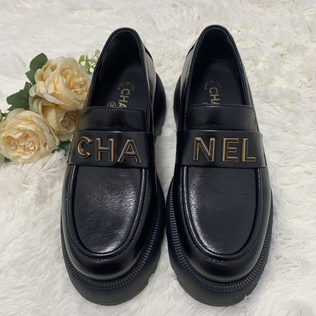 CHANEL ローファー レザー