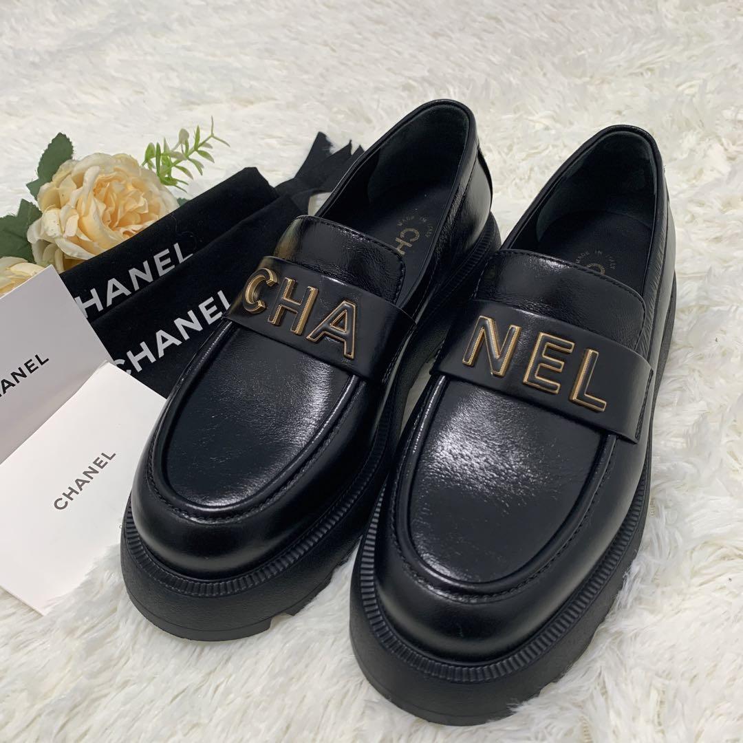 CHANEL ローファー レザー