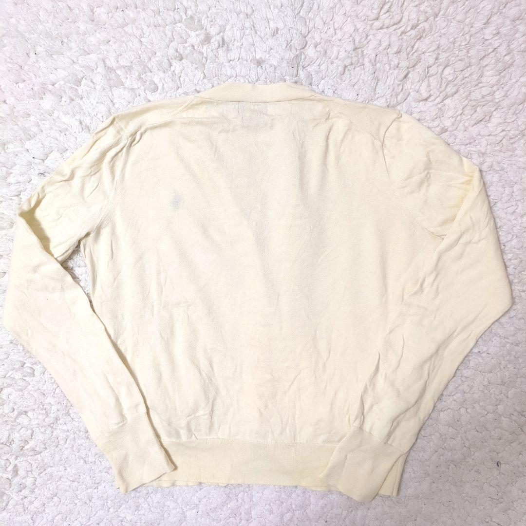 美品 ラルフローレン ピマコットンカーディガン アイボリー M