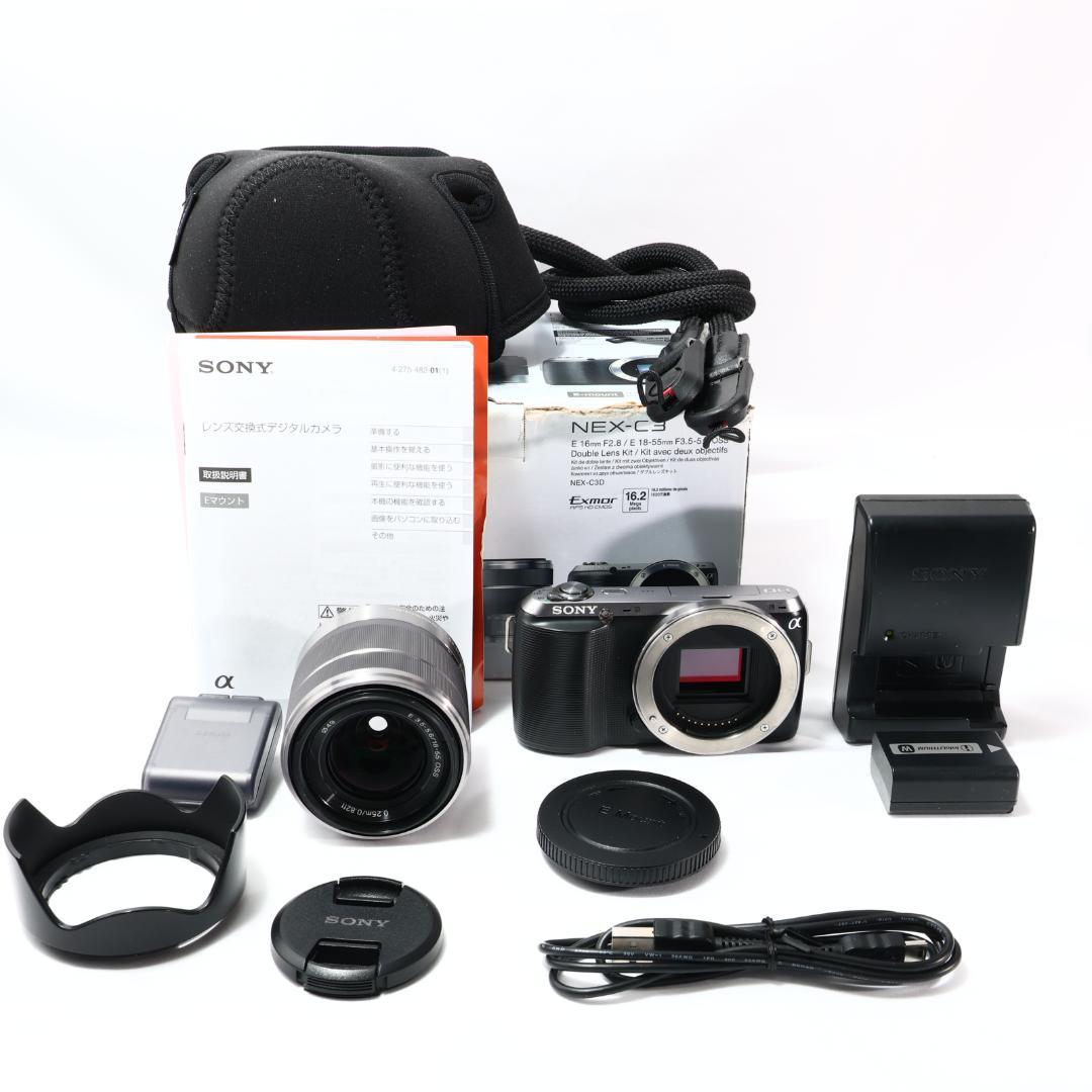 美品】SONY α NEX-C3 ミラーレス一眼 元箱付