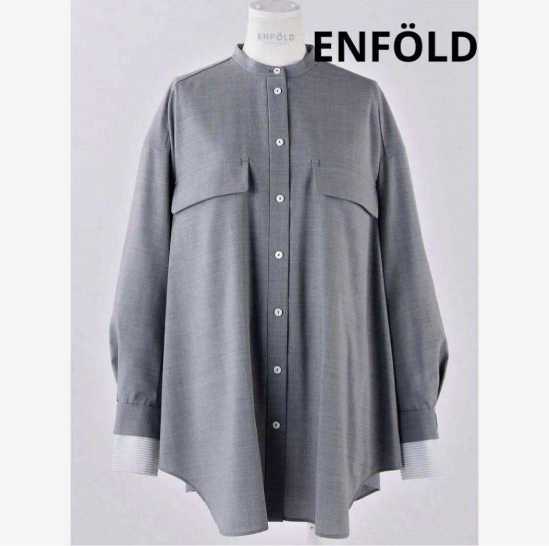 2025 ENFOLD エンフォルド OVER SHIRT オーバーシャツM ENFOLD