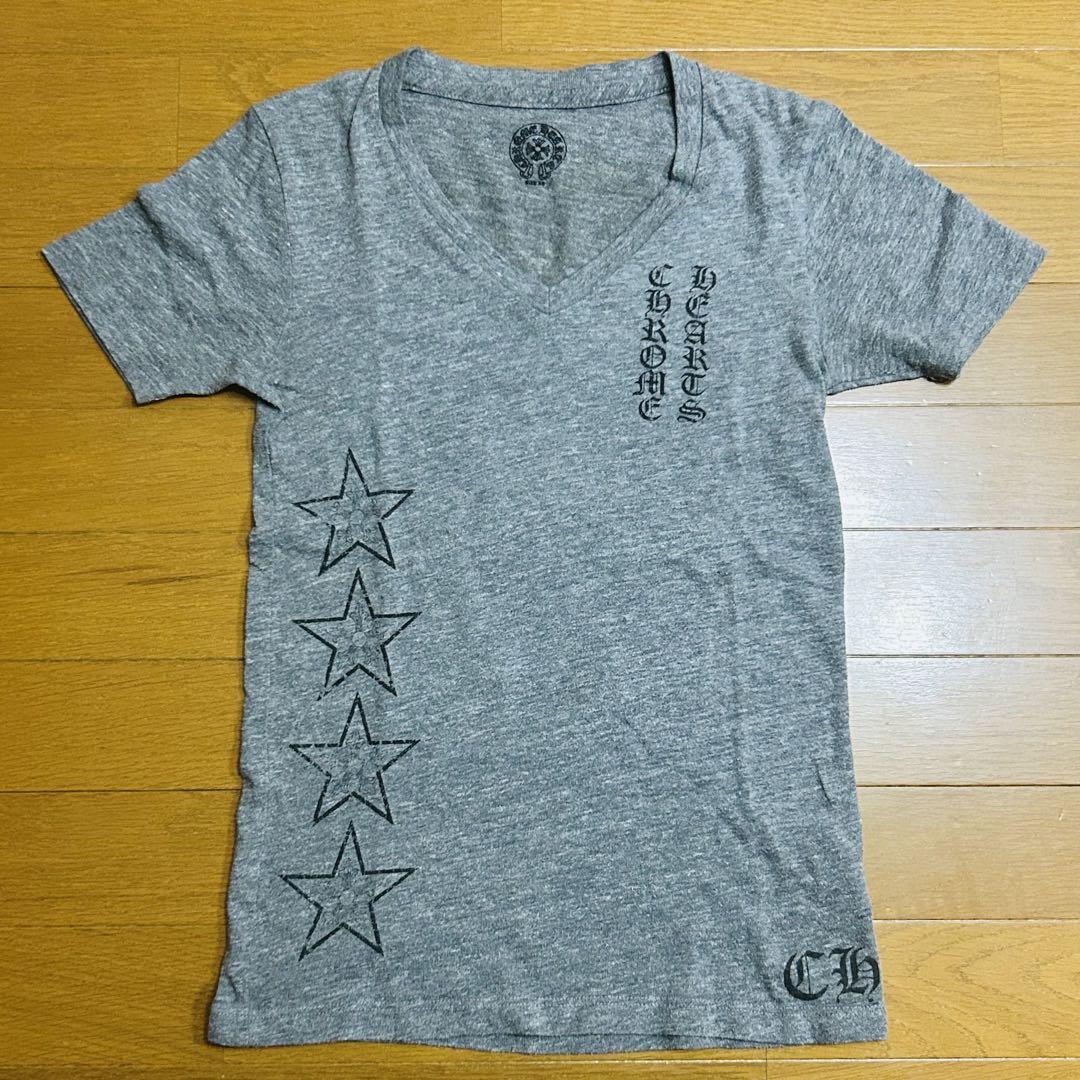 CHROME HEARTS VネックTシャツ X-SMALL CHROME HEARTS(クロムハーツ) GUNZE V-Neck Mini T-Shirt グンゼ