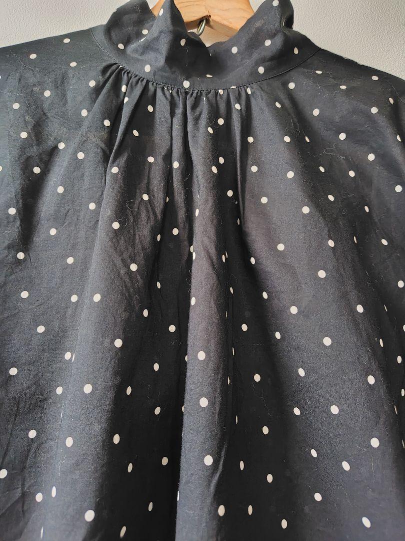 journal standard luxeドットローン ハイネックパフブラウス