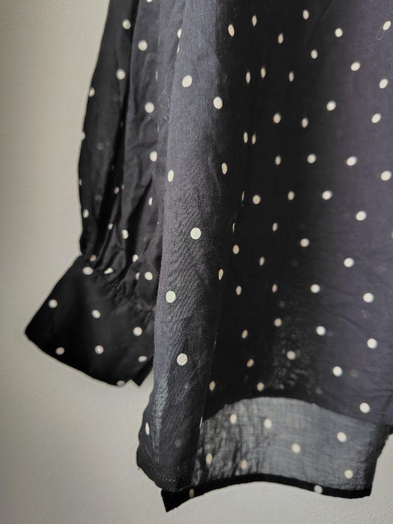 journal standard luxeドットローン ハイネックパフブラウス