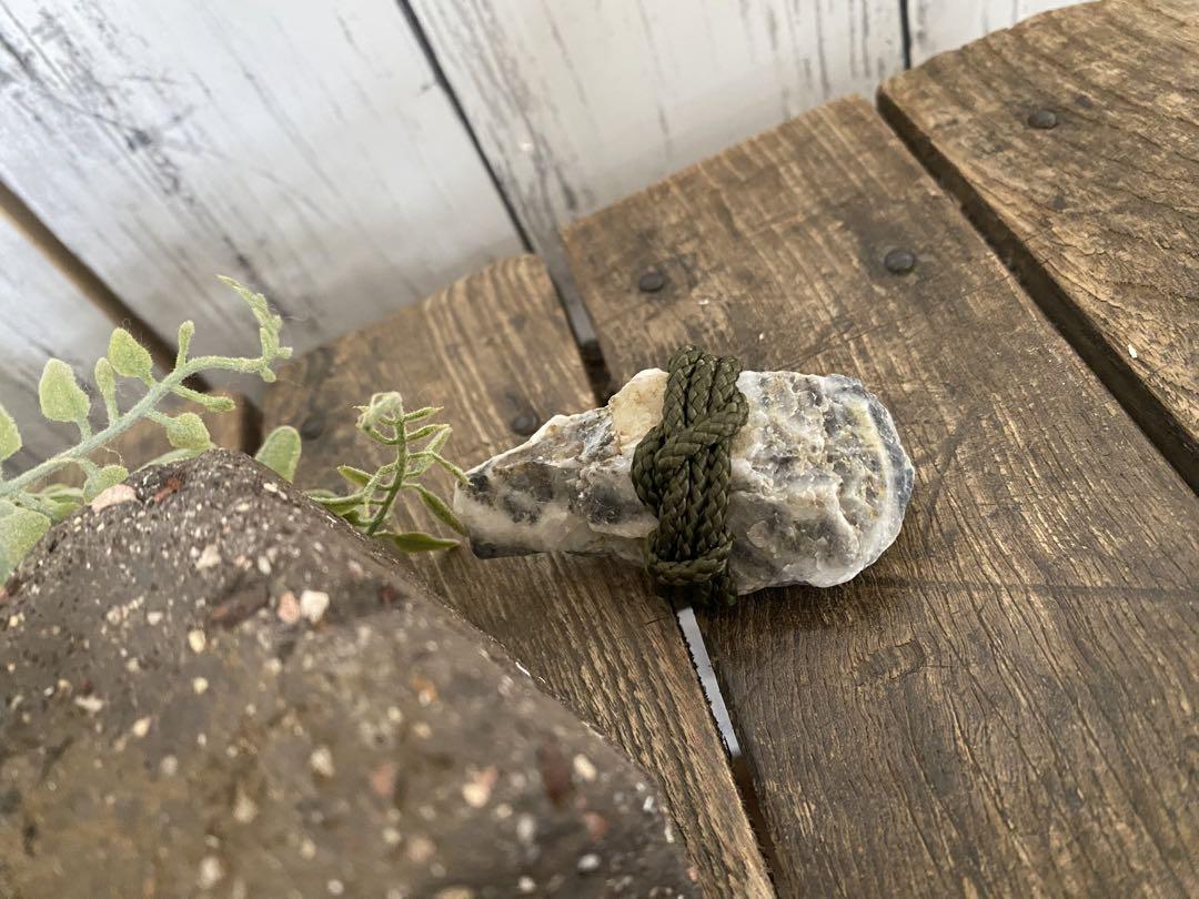 関守石】革紐 ハンドメイド 石ころ stone 置物 インテリアセット