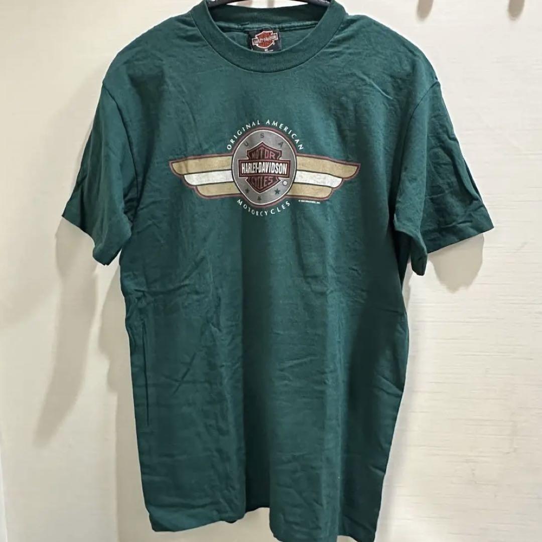 ハーレーダビッドソン/Harley Davidson/Tシャツ/グリーン - メルカリ