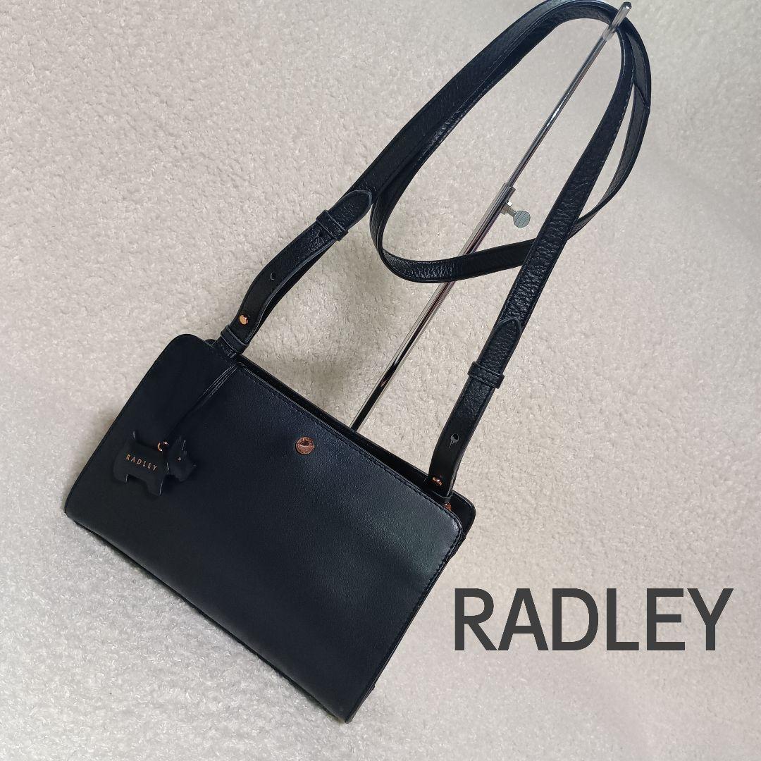 242○ RADLEY ブラック レザー ショルダーバッグ 保存袋付き RADLEY ブラックレザー ショルダーバッグ - メルカリ