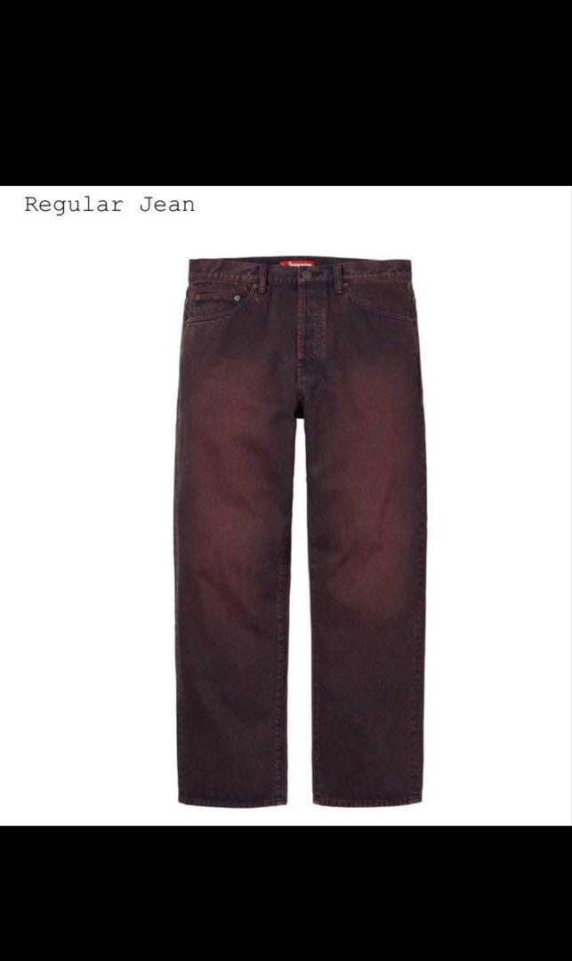 Supreme Regular Jean Overdye Red 32