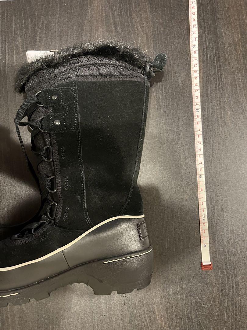 SOREL ファー付きウィンターブーツ 女性用 黒　23.5センチ