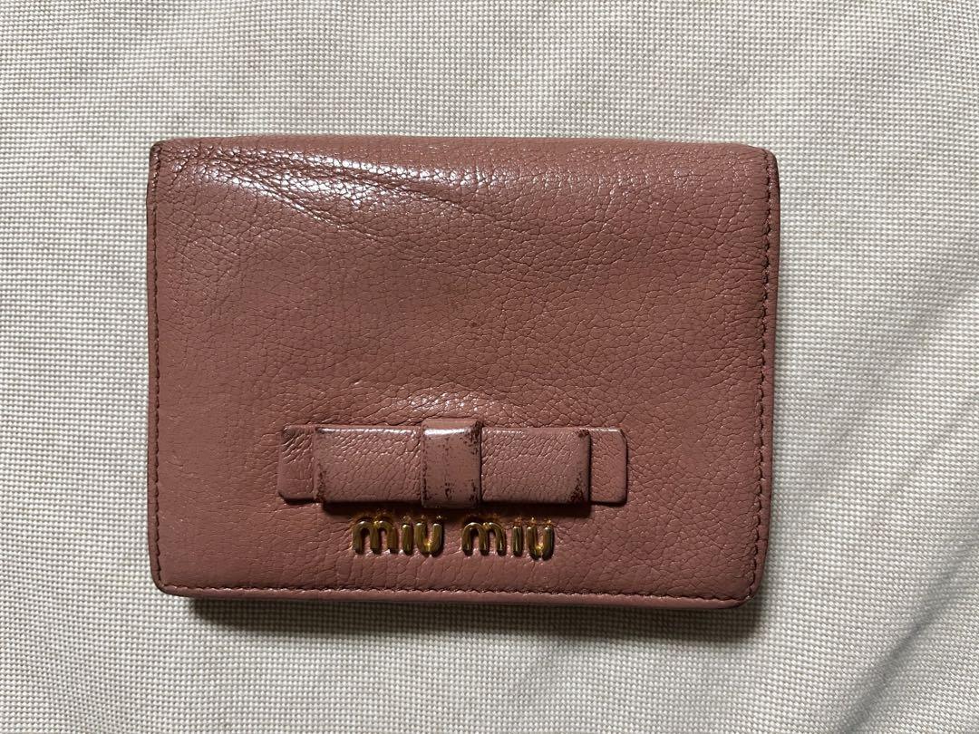 miumiu バイカラー二つ折り財布 - 折り財布