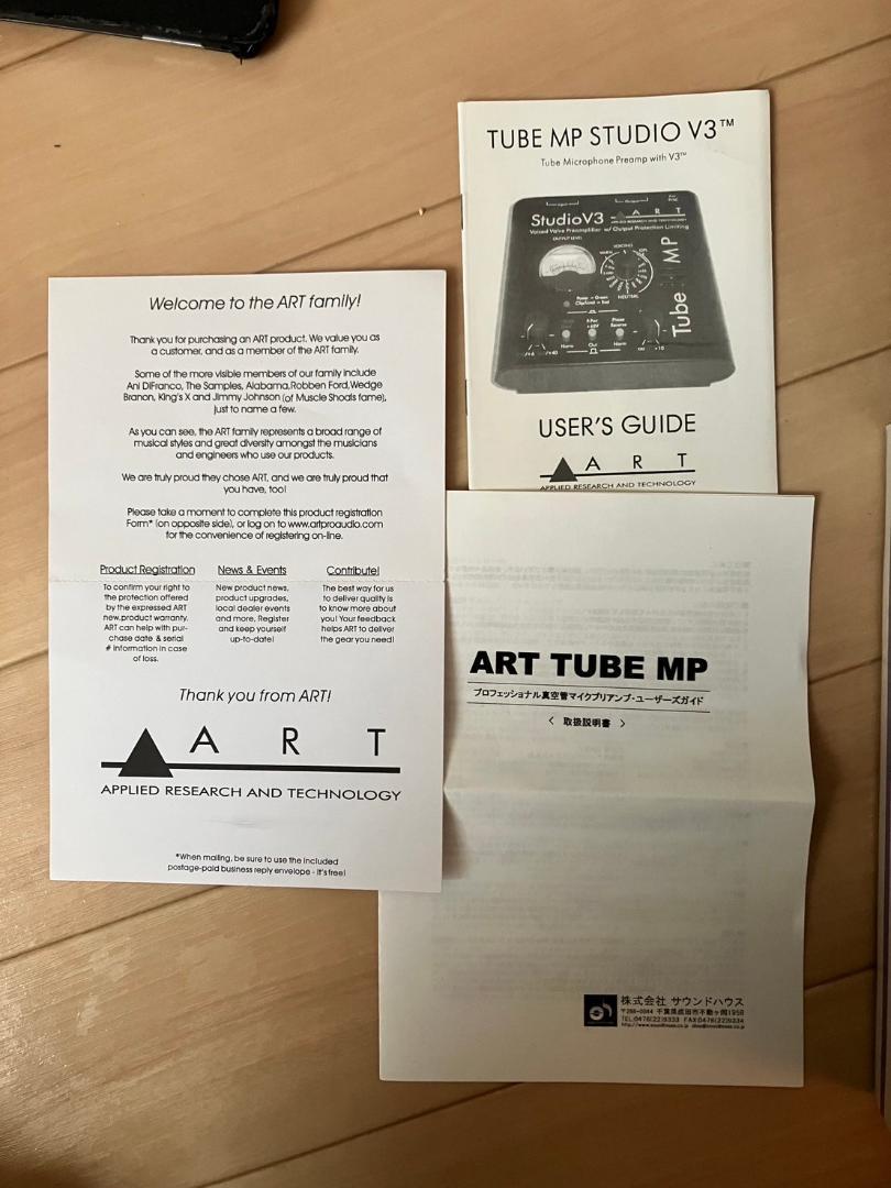 ART TUBE MP Studio V3 マイクプリアンプ
