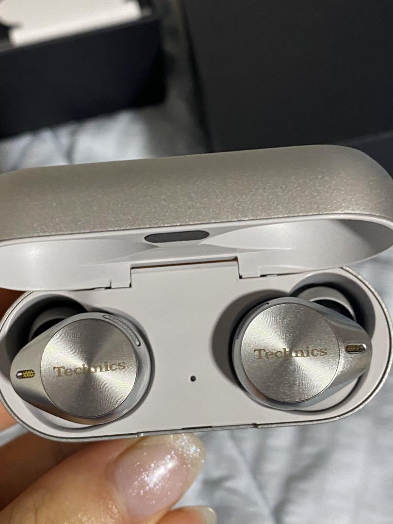 美品Technics ワイヤレスイヤホン AZ80 シルバー