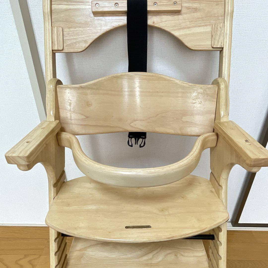 KATOJI プレミアムベビーチェア テーブル・ベルト付　ハイチェア