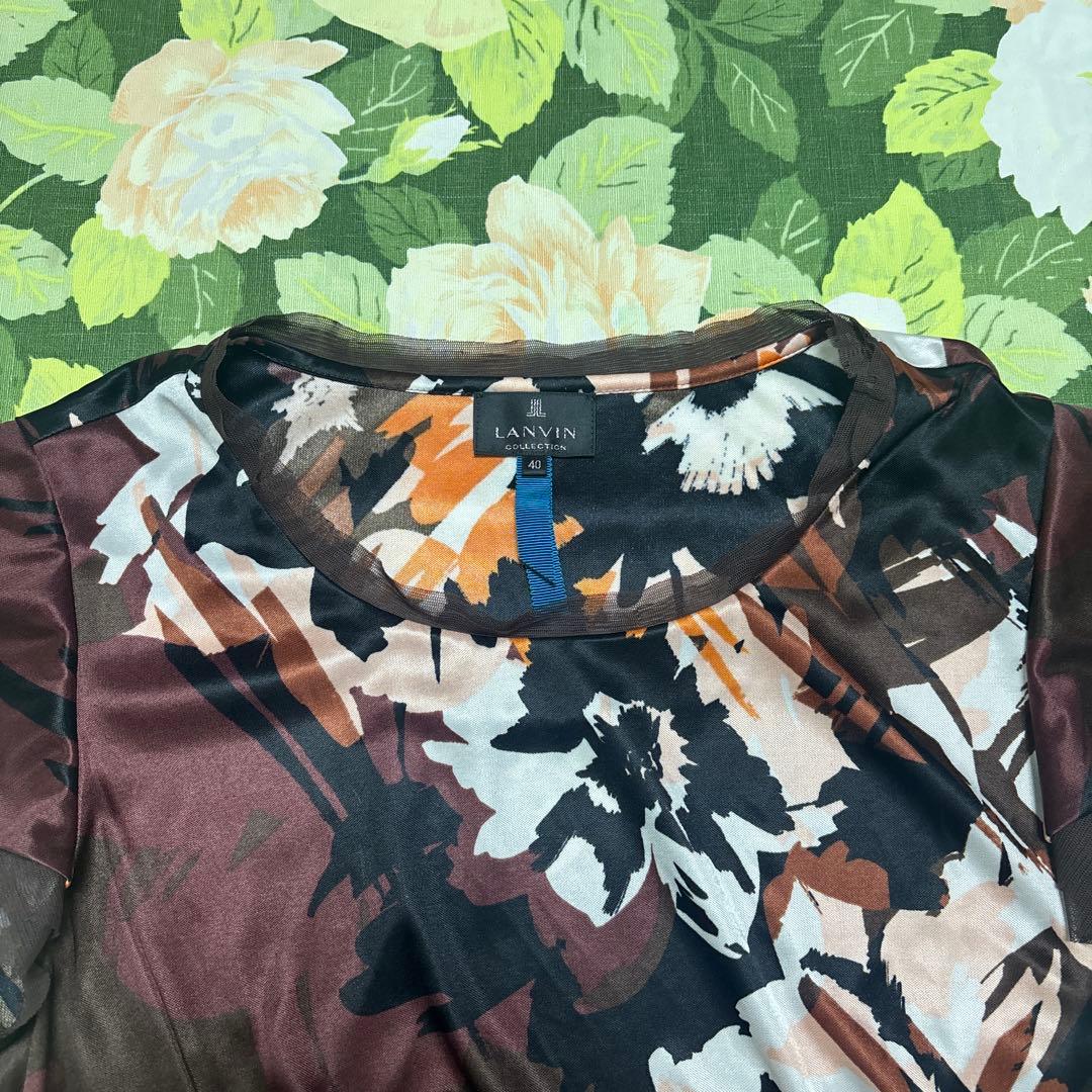美品【値下げOK】LANVIN COLLECTION トップス 40 ブラウン