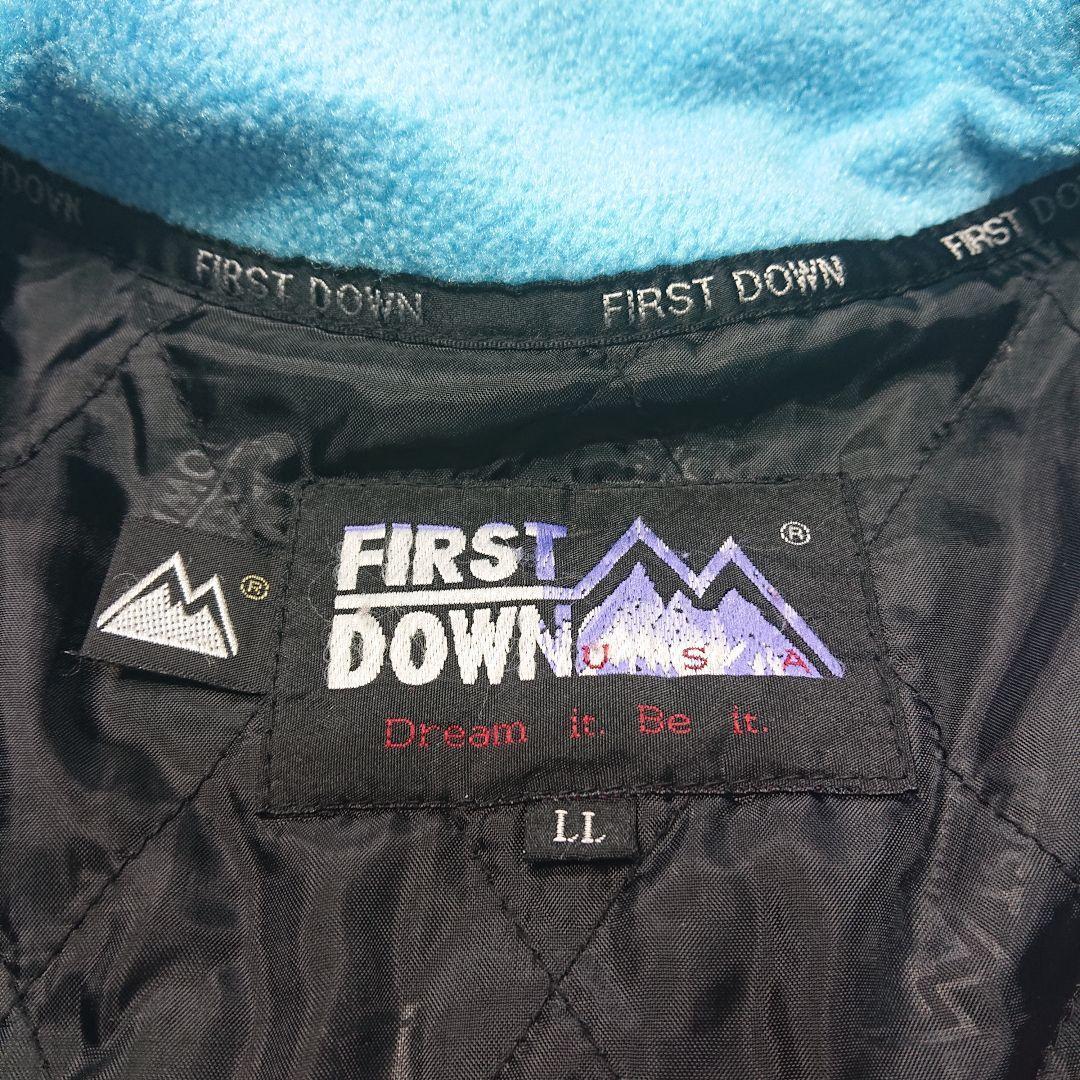 24H限定 良色 FIRST DOWN ZIPフリース 古着 ファーストダウン 刺繍 kCjRH-m34250109358 最新作お得