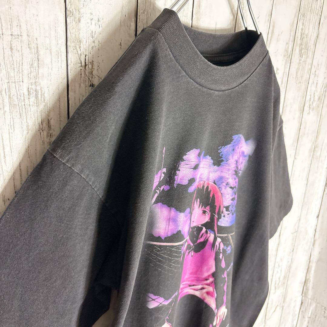 【Lain】レイン アニメtシャツ 両面プリント L相当 anime 岩倉玲音