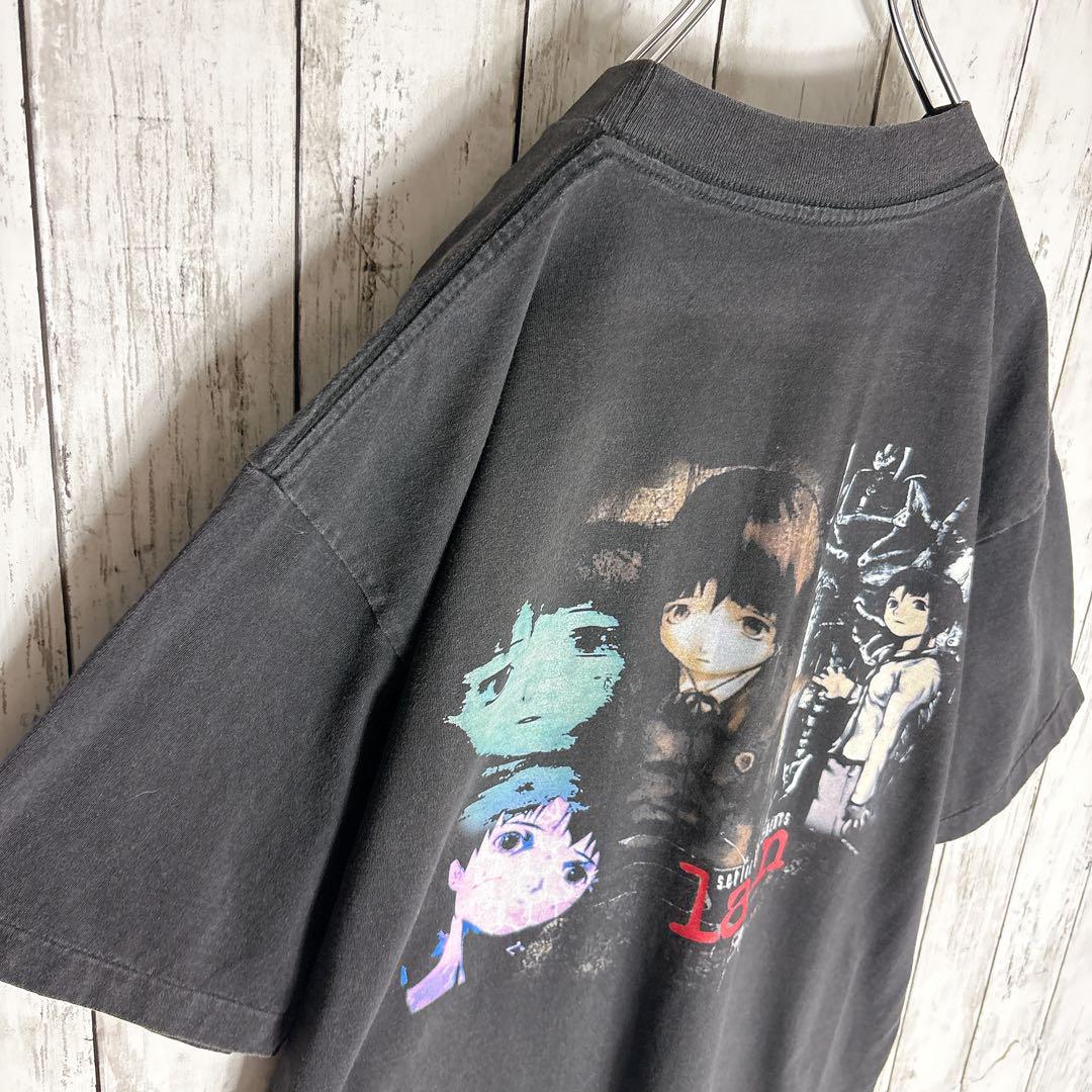 【Lain】レイン アニメtシャツ 両面プリント L相当 anime 岩倉玲音