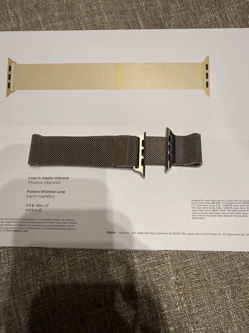 Apple Watch ミラネーゼループバンド ゴールド