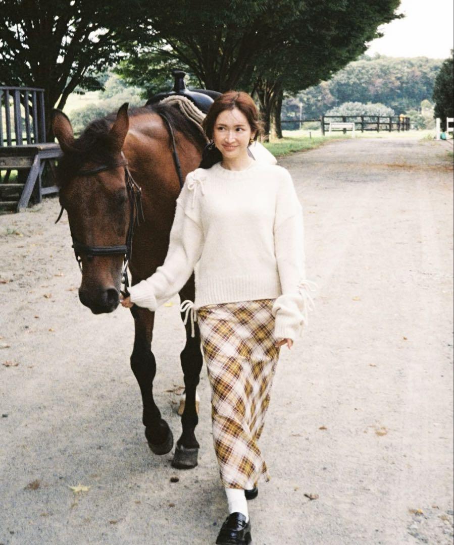 未使用】アリソンブラウン VINTAGE CHECK LONG SKIRT
