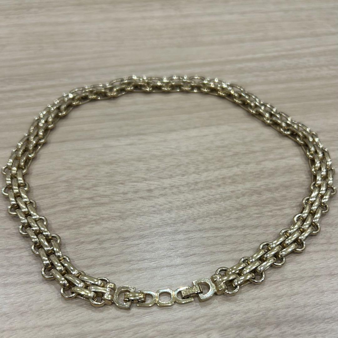 Dior ディオール CDアイコン チェーンネックレス シルバー 全長