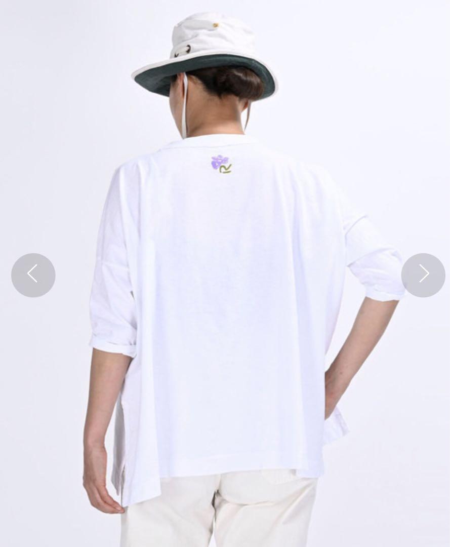 45R☆レイレイプリントのビッグスリットTシャツ - メルカリ