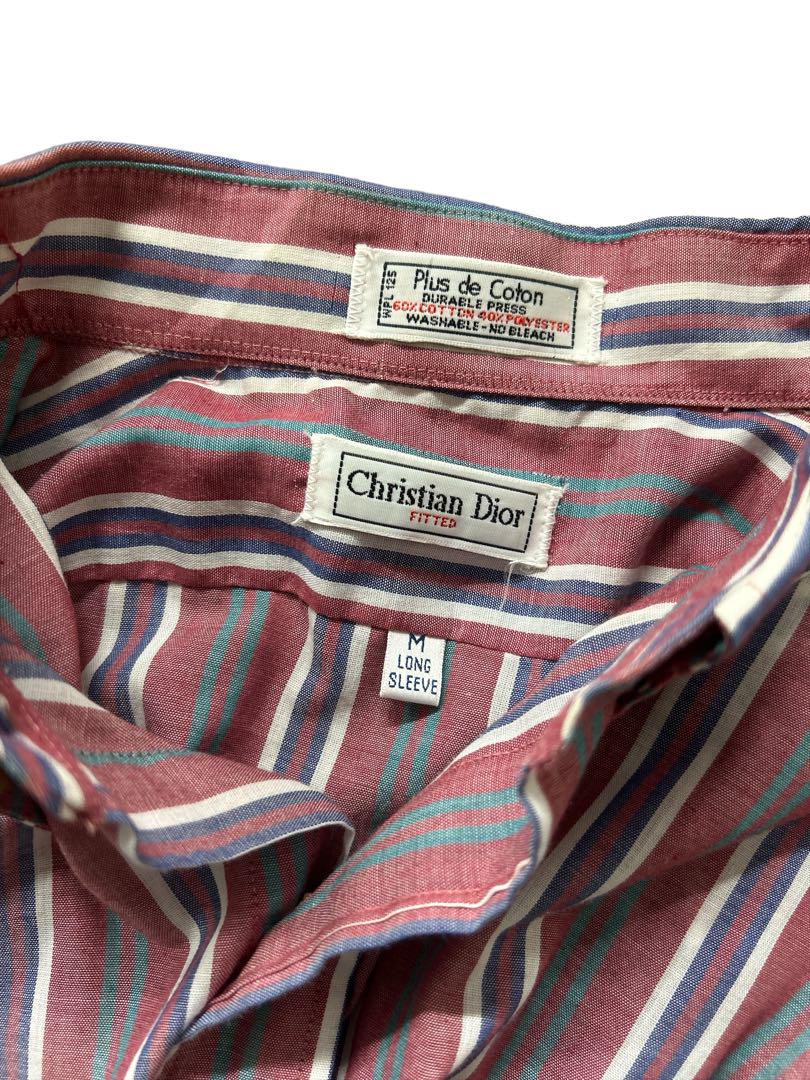CHRISTIAN DIOR ストライプ 長袖トップス M