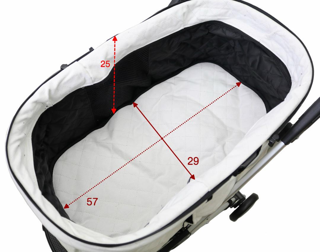 訳あり ココハート シュシュ ホワイト Yg6l7-m34260694573 4輪ペットカート バギー 在庫処分価格 人気在庫