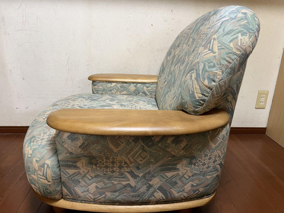【愛知周辺手渡し大歓迎】【美品】 カリモク　回転式　シングルソファー