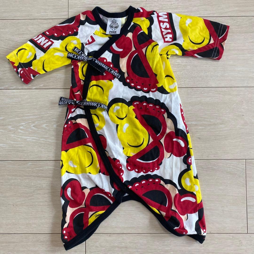 ヒスミニ　肌着 ベビー服 MY FIRST HYSTERIC Little Angel総柄 コンビ肌着 キッズ