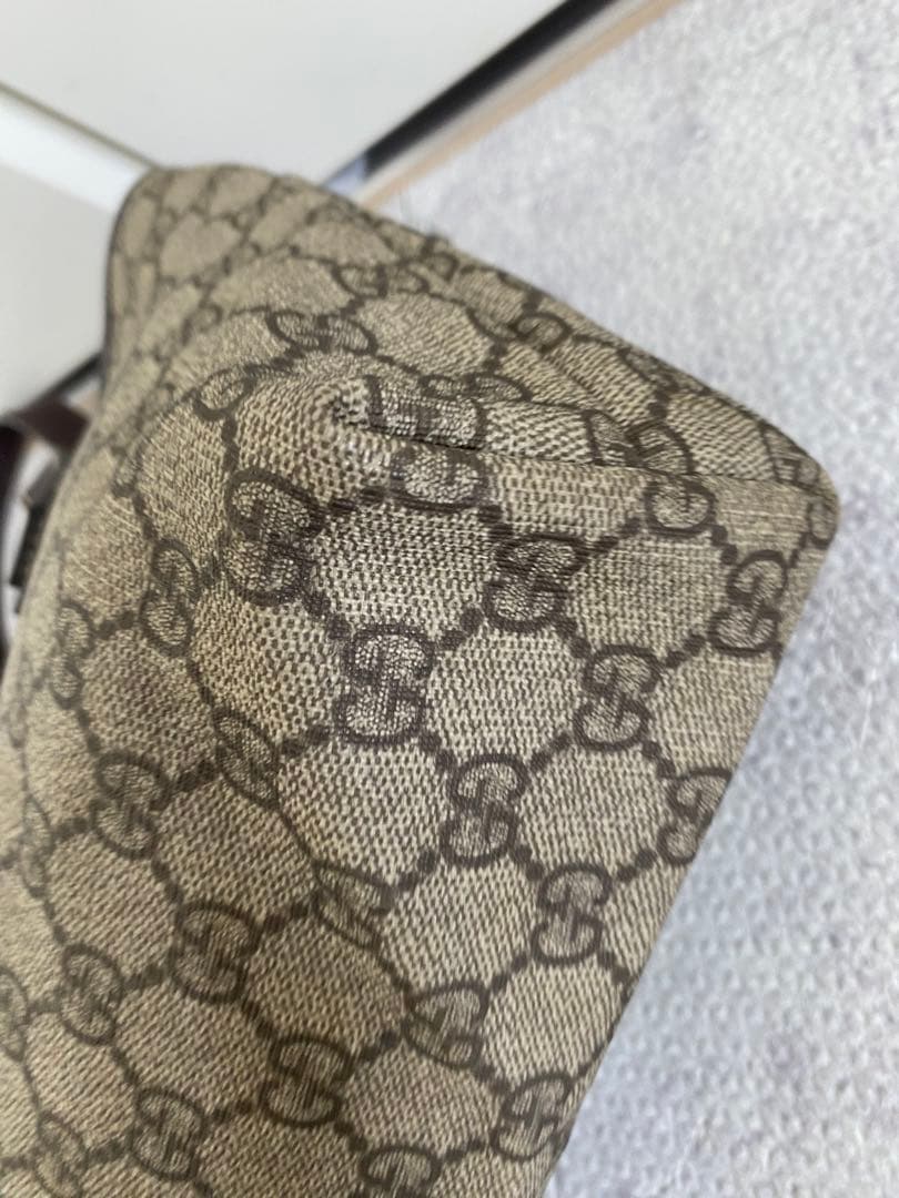 美品✨GUCCI GGスプリーム ハンドバッグ レザー PVC ダークブラウン