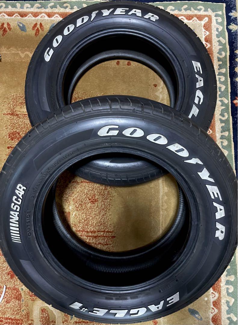 215/65R16C 2本　グッドイヤー　ナスカー　ホワイトレター グッドイヤー 215/65R16C 109/107R NASCAR PLUS ナスカープラス