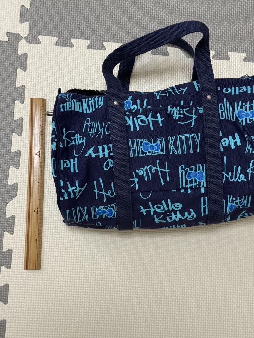 一澤信三郎帆布 Hello Kitty トートバッグ ネイビー/ブルー