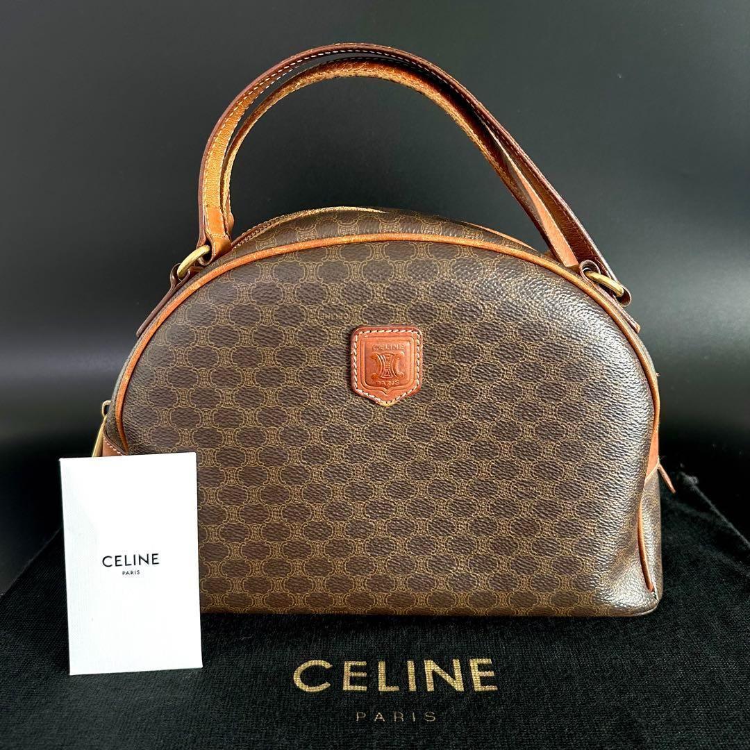 極 美品 CELINE セリーヌ ヴィンテージ マカダム ブラゾン