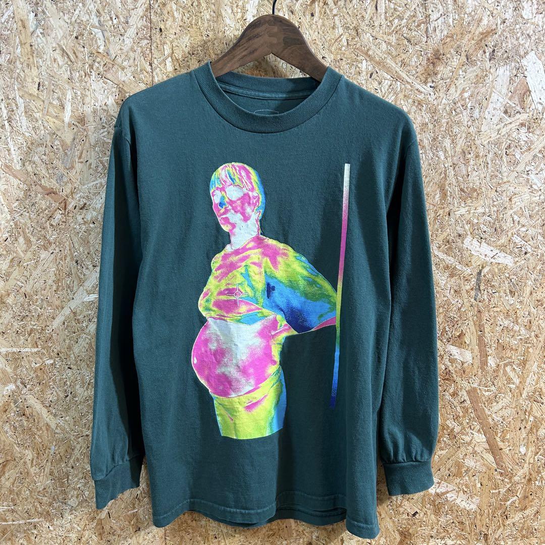 ブロックハンプトン　ロングＴシャツ　バンド　サーモグラフィー　妊婦　HIPHOP