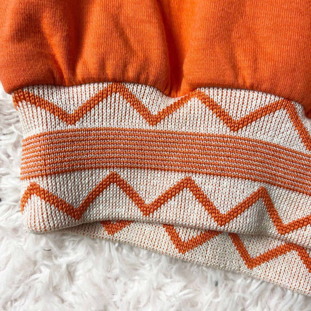 ︎ クリスチャンディオール ニット セーター コットン ロゴ刺繍 オレンジ M