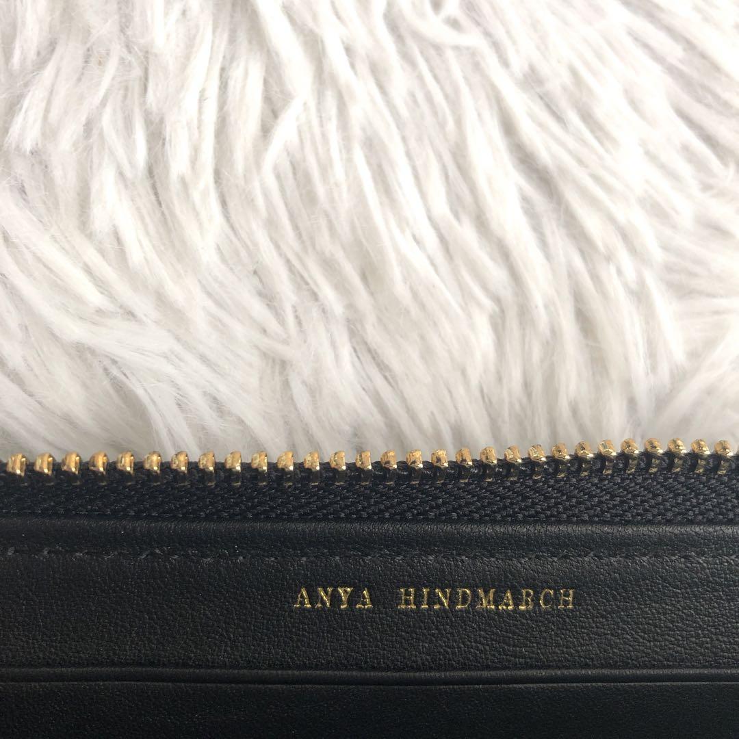 財布 ANYA HINDMARCHアニヤハインドマーチ キルティング タッセル