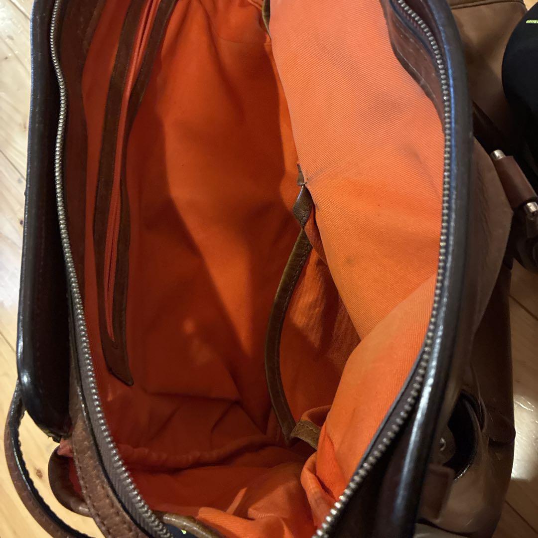 万双　ブリーフケース ビジネスバッグ　ブラウン