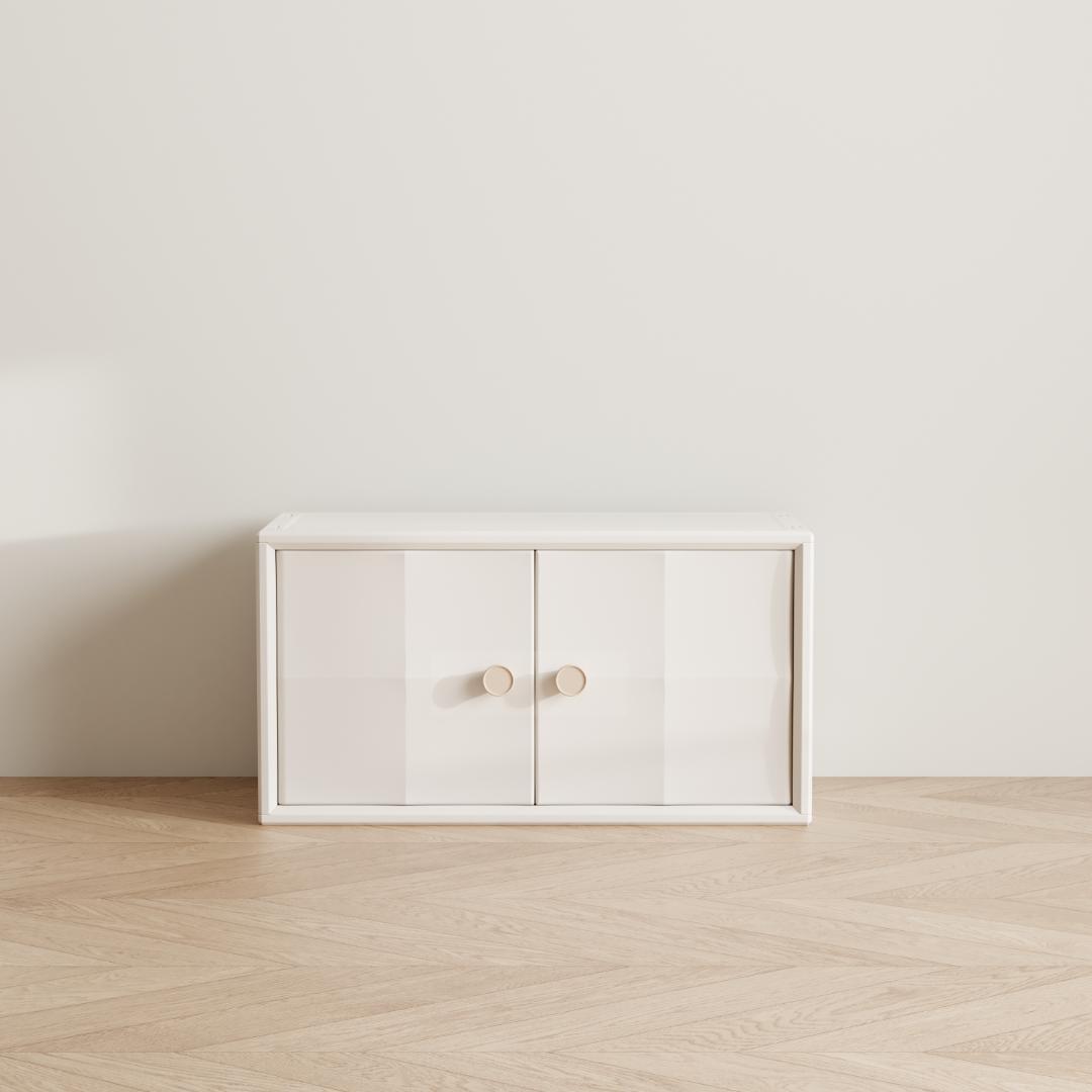 超人気！み重ね収納 収納棚 扉付き おもちゃ箱 幅74cm White mdprevattcaulkingandwaterproofing.com