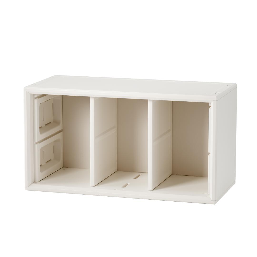 超人気！み重ね収納 収納棚 扉付き おもちゃ箱 幅74cm White mdprevattcaulkingandwaterproofing.com