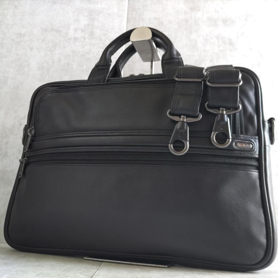 美品！TUMI 大容量 ビジネスバッグ ブリーフケース 2way  オールレザー