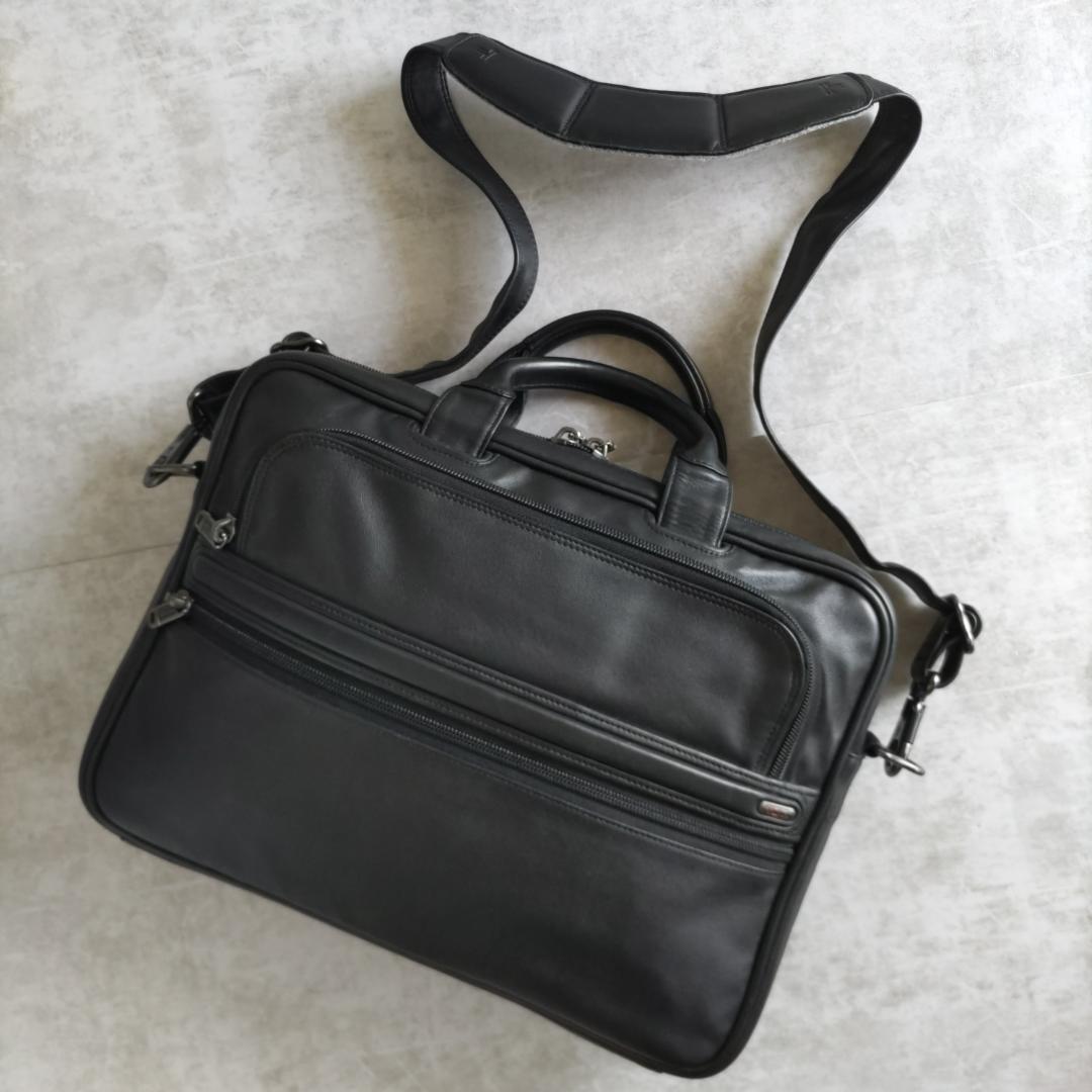 美品！TUMI 大容量 ビジネスバッグ ブリーフケース 2way  オールレザー