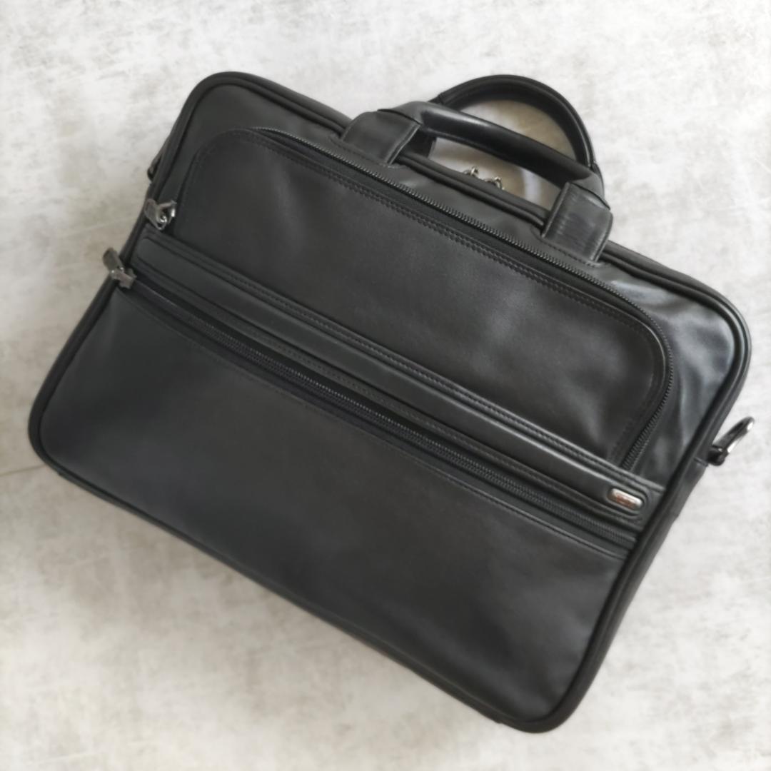美品！TUMI 大容量 ビジネスバッグ ブリーフケース 2way  オールレザー