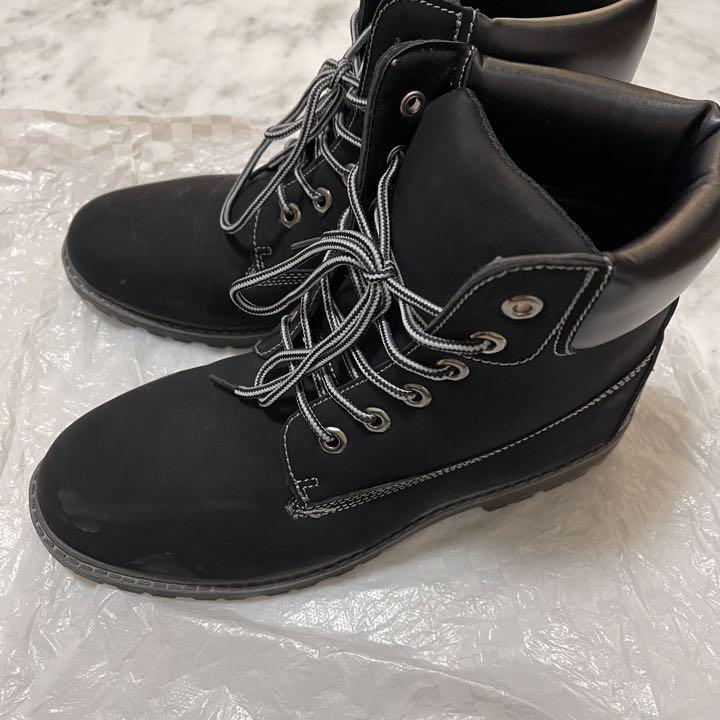 ブーツ 黒 ノーブランド 26cm