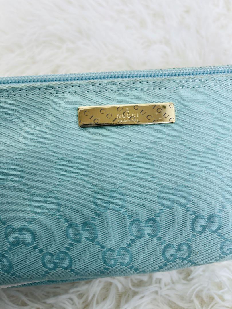 極美品希少色 GUCCIアクセサリーポーチ GGキャンバス レザー
