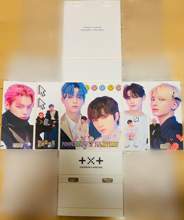 正規代理店 K-POP/アジア-TXT BLUE HOUR 3形態 BOX 中国 ヨントン 公式ウェブストアで TXT ボムギュ ラキドロ Hour Blue K-POP/アジア
