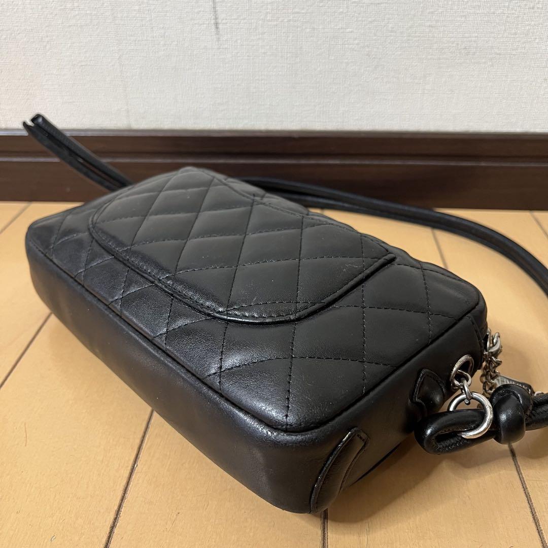 CHANEL カンボンライン ボーリングバッグ ホワイト パイソン