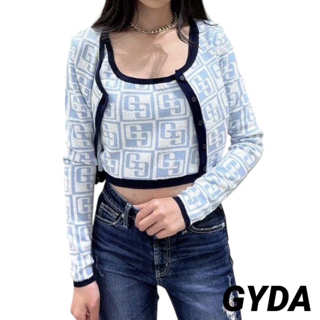 【新品未使用】GYDA ジェイダ GG TILE PATTERNニットトップス