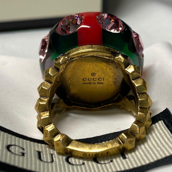 【GUCCI】 ウェブ リング / インターロッキングG / レディースにも 【GUCCI】 ウェブ リング / インターロッキングG / レディースにも